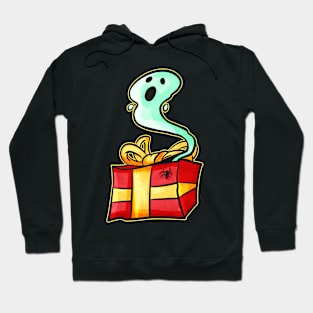 Spirit Ghost Escapes Present Christmas Halloween Hallowxmas Hoodie